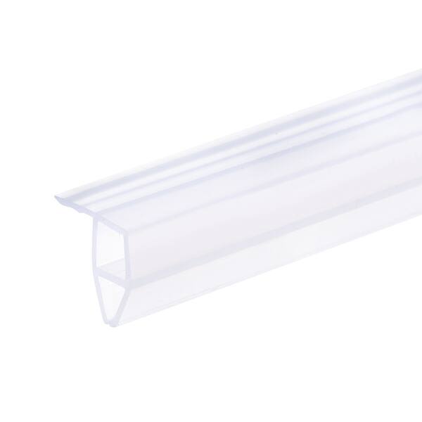 Frameless Glass Door Sweep 59.06" for 1/4"(6mm) Glass CornerType Seal